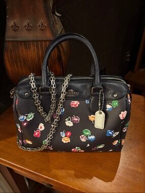 Coach Mini Bennett Satchel in Wildflower Print EUC